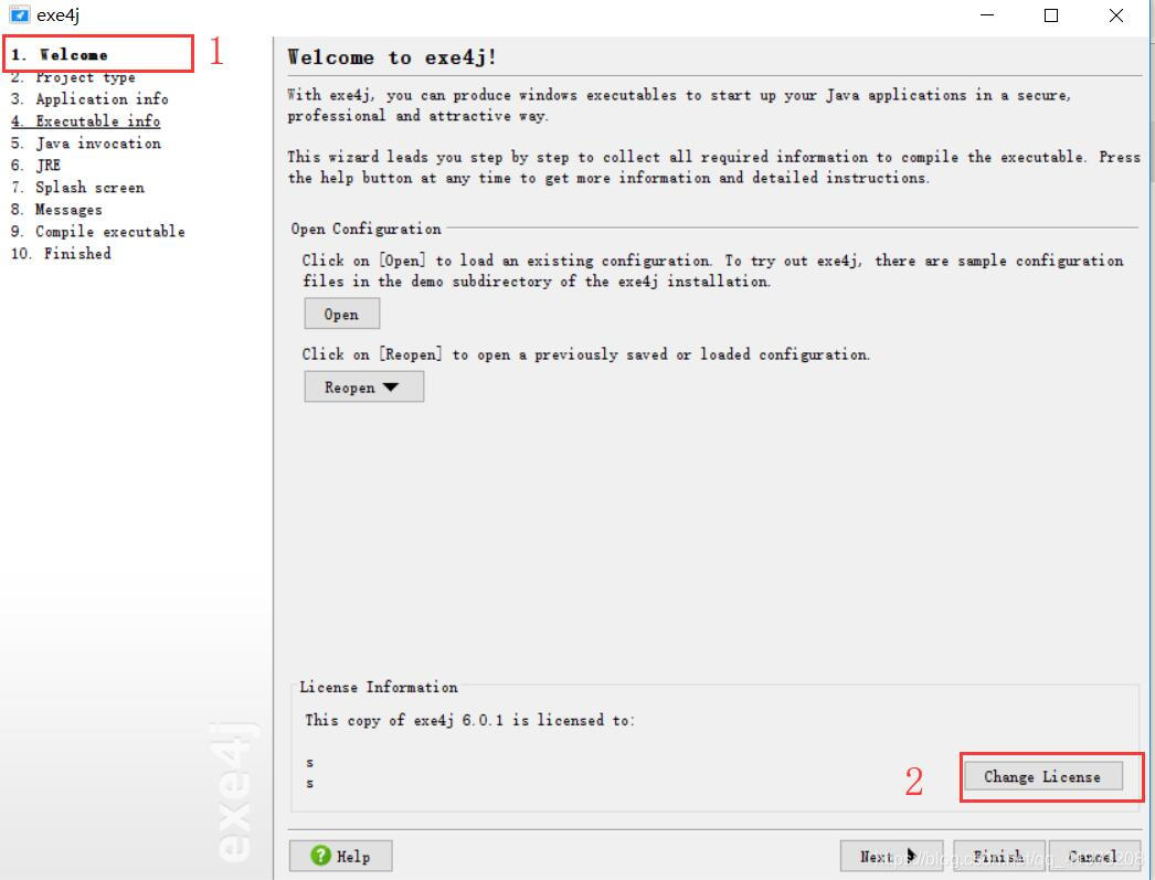 由于我是刚注册了激活码,所以是Change Licence