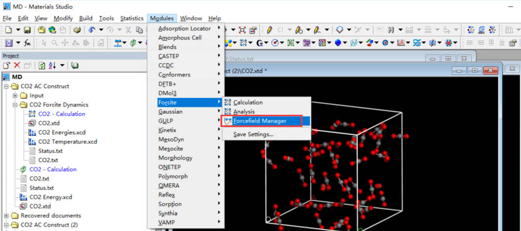 Materials Studio 做分子动力学md Co2为例 Code Wang的博客 Csdn博客