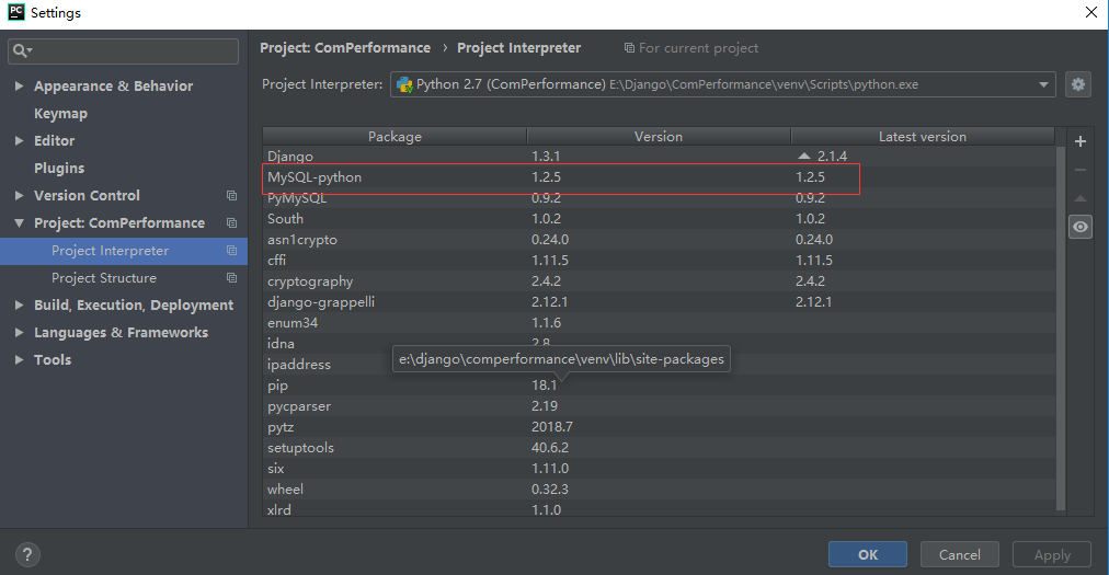 mac python install mysqldb