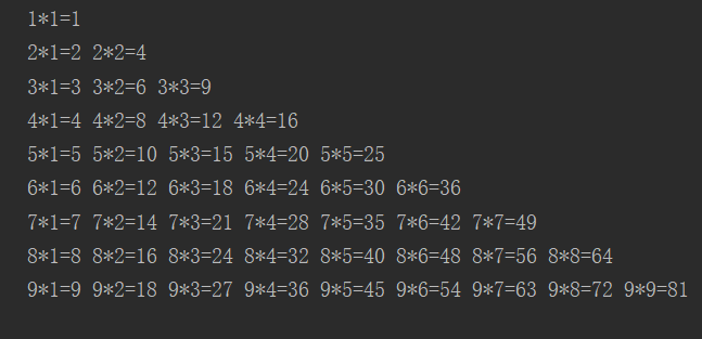 九九乘法表 Java实现 M0 的博客 Csdn博客 九九乘法表java