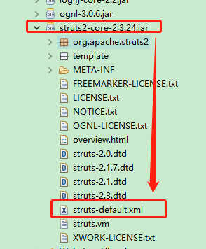 struts-default文件所在位置