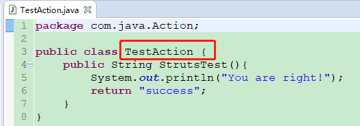 POJO方式创建Action类