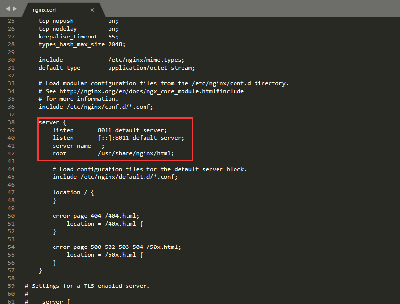 Nginx server simple deployment - Programmer Sought