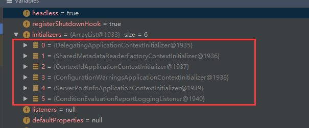 所有的ApplicationContextInitializer