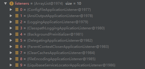 所有ApplicationListener