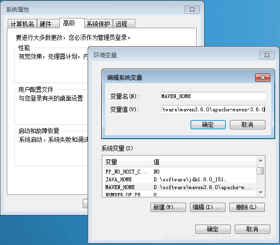 配置maven遇到的The JAVA_HOME environment variable is not defined correctly ...