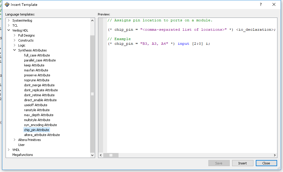 Quartus中的Attributes属性