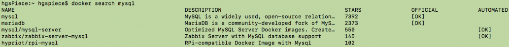 docker search