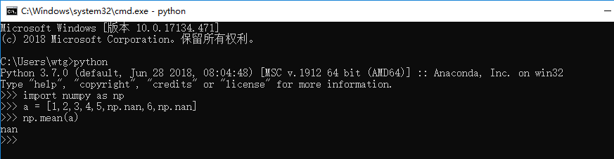 Numpy对数组求平均时如何忽略nan值 Wangtonggen Csdn博客