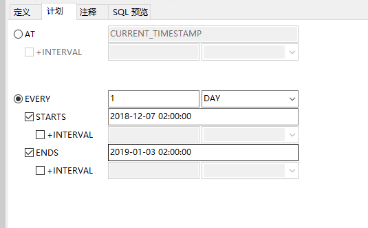 投票系统后台自动加票---MySQL定时事件实现存储过程