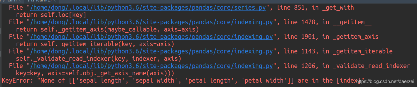 Python的pandas模块apply函数报KeyError: None of [['xxx', 'yyy','zzz']] are in the [index]