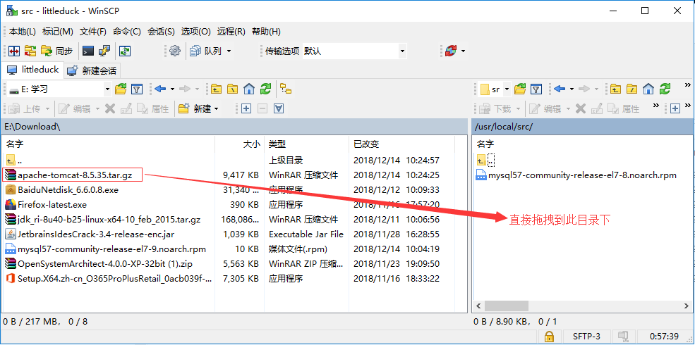 Linux下安装Tomcat服务器和部署Web应用