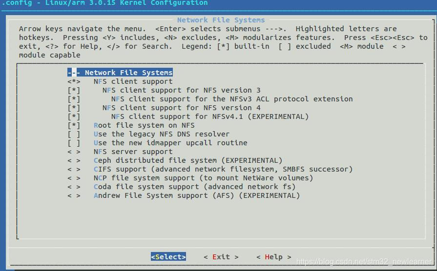 配置arm内核实现NFS功能