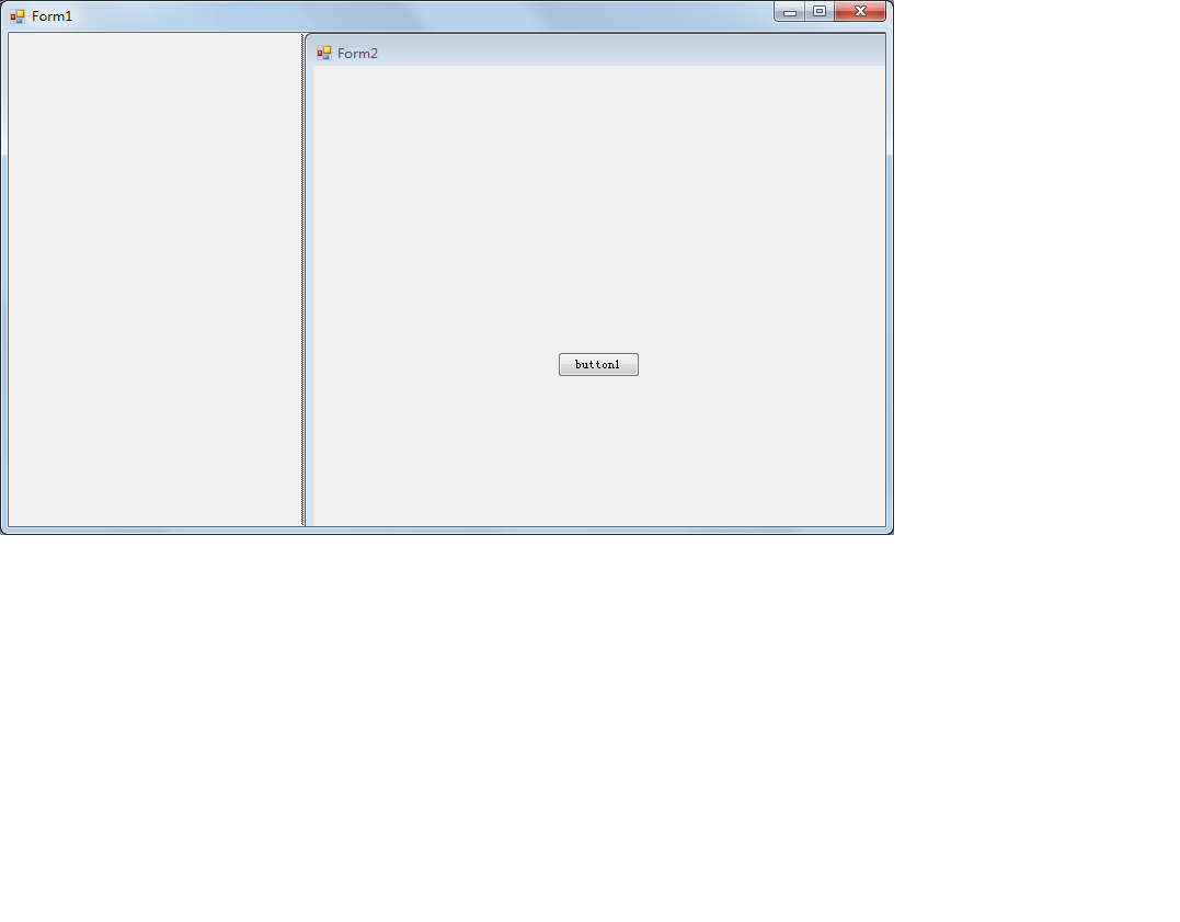 C实现在Form1的SplitContainer控件中Form2的按钮打开Form3