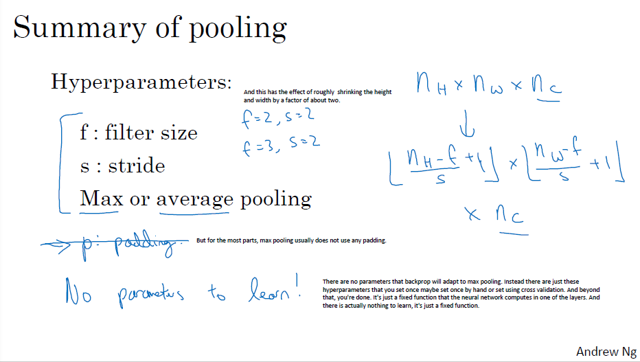 Pooling layers