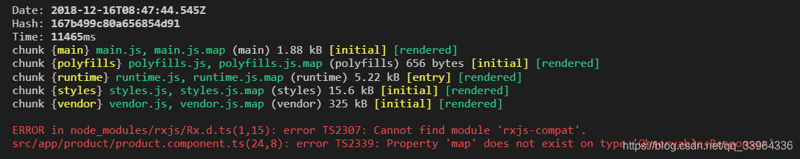 Property 'map' does not exist on type 'Observable'报错解决方案