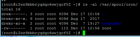 /var/spool/cron/目录