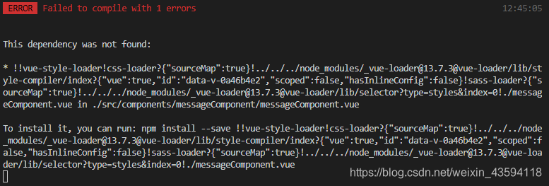 * !!vue-style-loader!css-loader?{"sourceMap":true}!../../../node_modules/_vue-loader@13.7.3@vue-loader/lib/style-compiler/index?{"vue":true,"id":"data-v-0afba573","scoped":false,"hasInlineConfig":false}!sass-loader?{"sourceMap":true}!../../../node_modules，sass报错