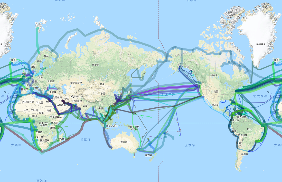 国际海底光缆分布图图片