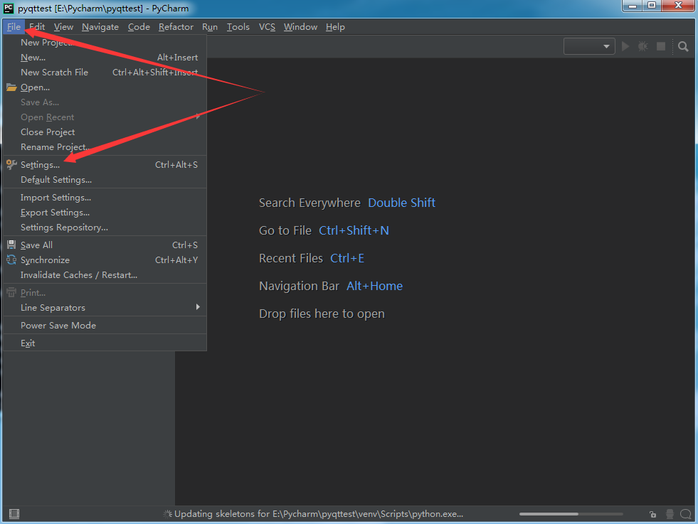 Pycharm configuration