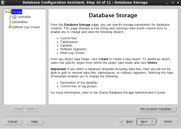 DBCA-Step12