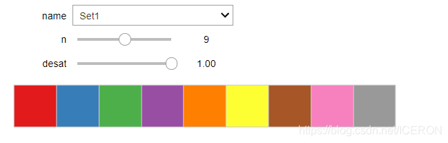 可通過調節按鈕來尋找調色盤