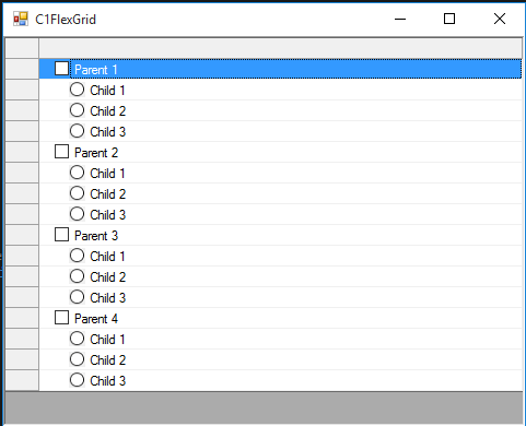 C1FlexGrid RadioButtons