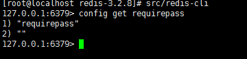 启用redis-cli查看发现未设置密码
