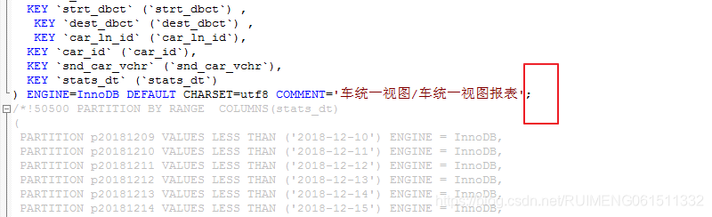 Partitioning can not be used stand-alone in query .. mysql 创建分区