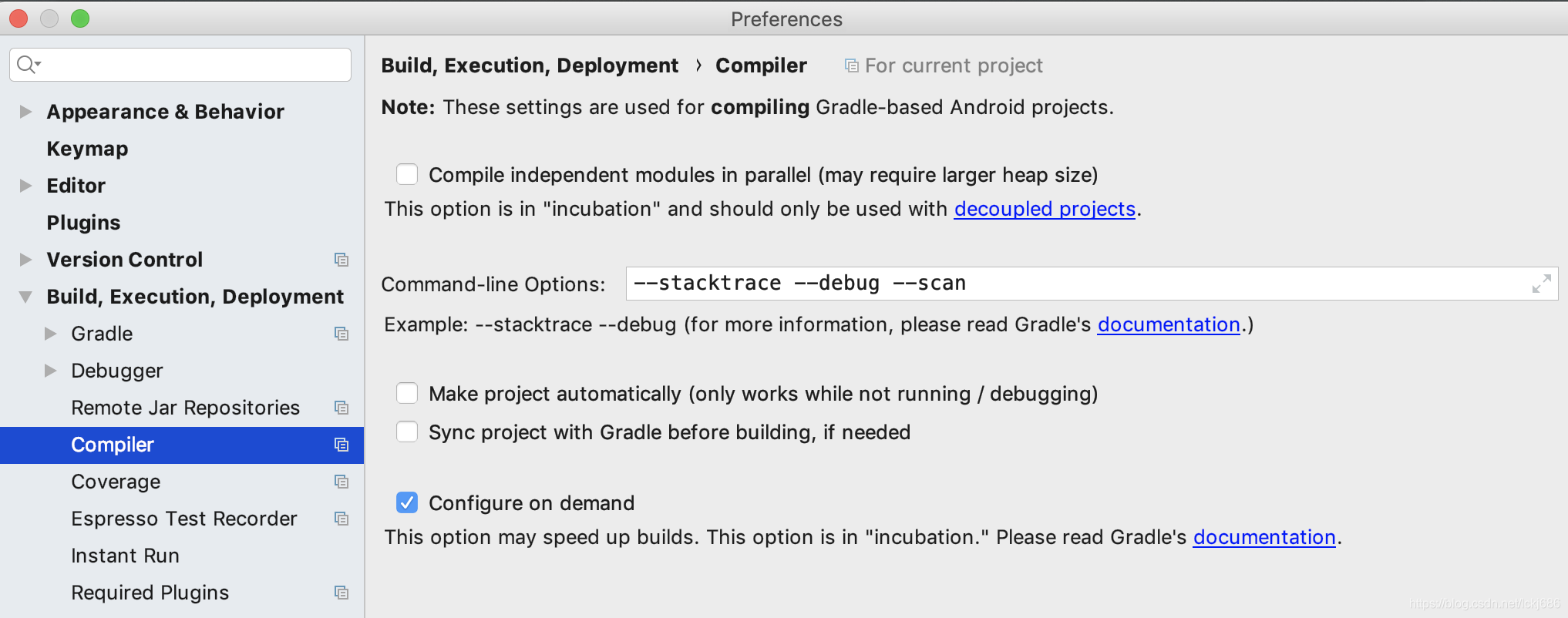 FAQ(Run with --stacktrace option to get the stack trace. Run with ...
