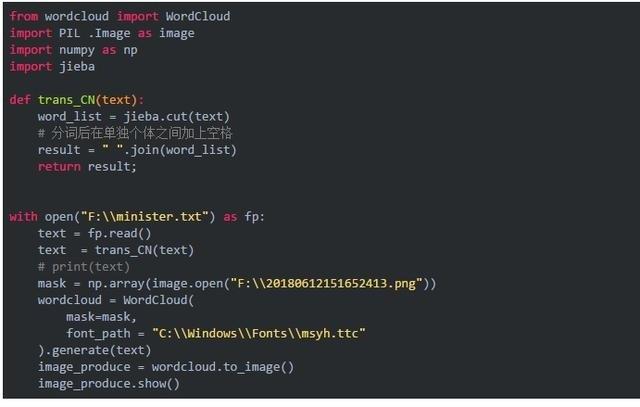 Python生成漂亮的词云，云的形状由你定