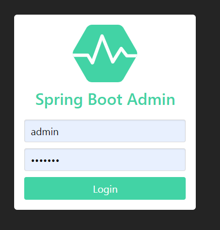 springboot-admin登录界面