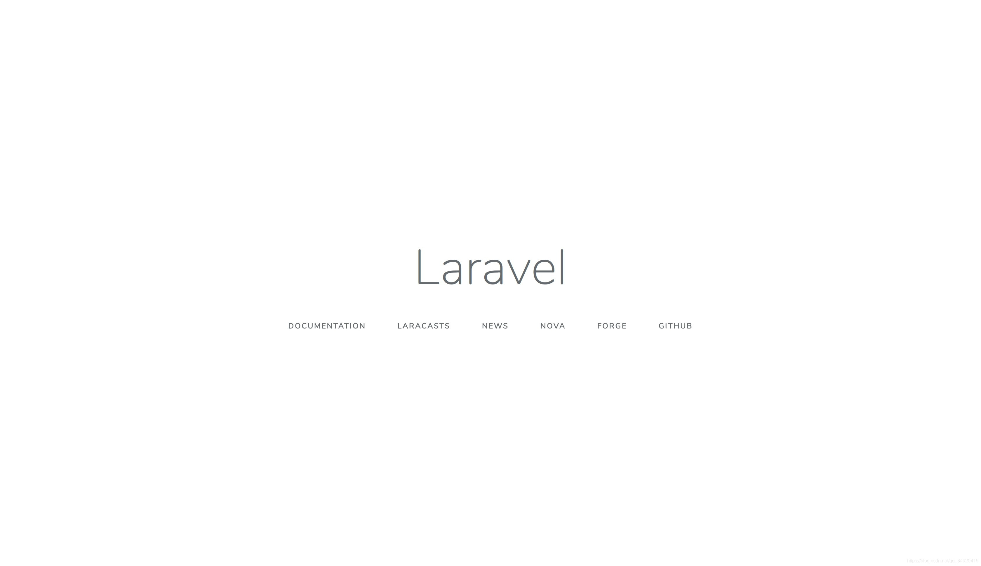 Laravel欢迎页