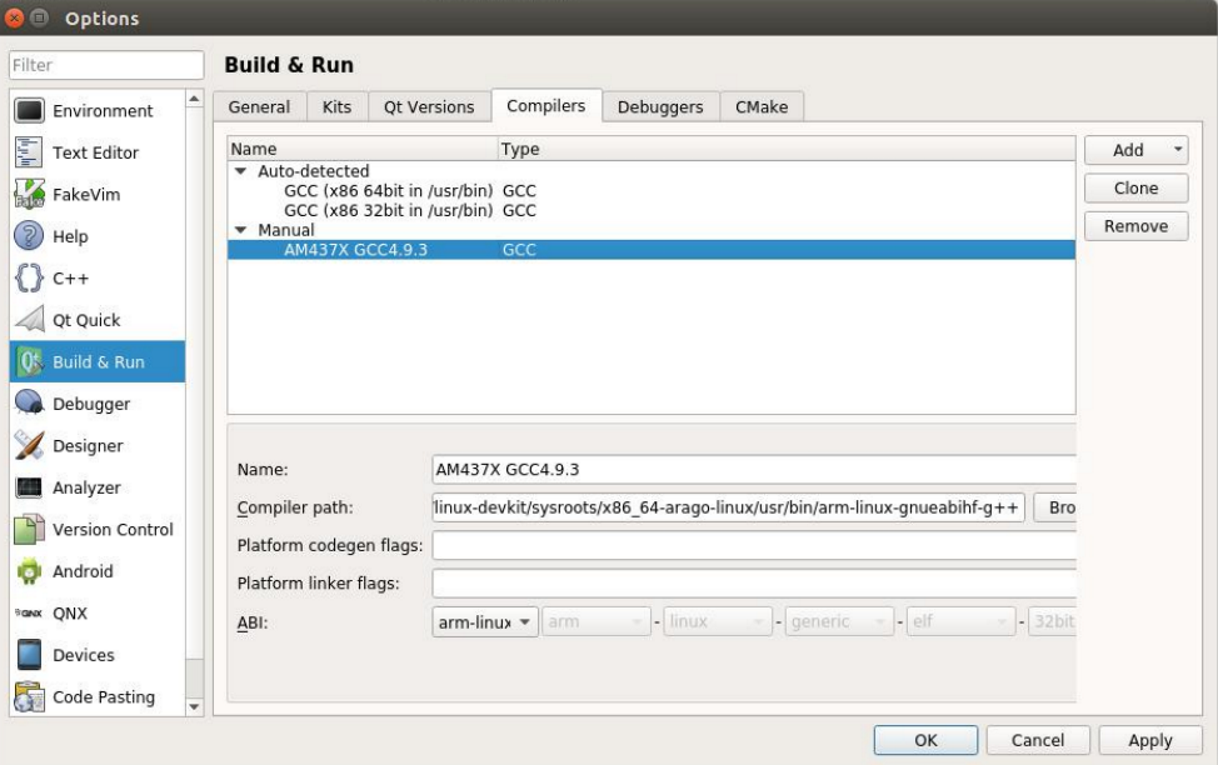 AM437XQT交叉编译环境的搭建_am437x armlinuxgnueabihfld 链接地址CSDN博客