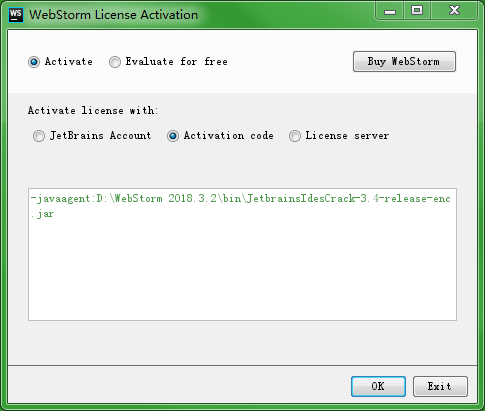 webstorm 2018.1 activation code