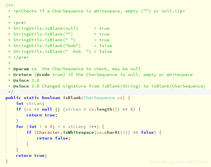 Java工具类之StringUtils中isEmpty()、isNotEmpty()、isBlank()、isNotBlank()方法详解 ...
