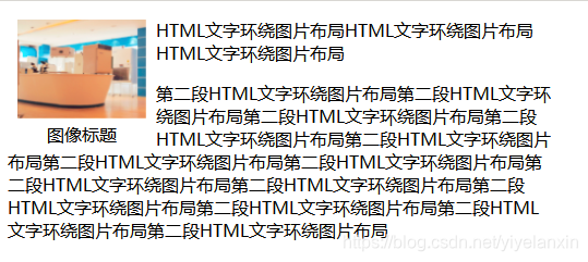 HTML/CSS实现文字环绕图片布局