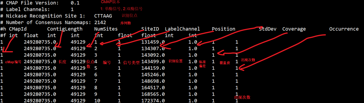 cMAP格式说明