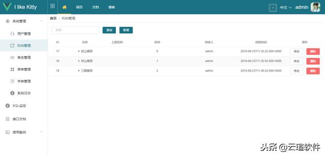 基于 Vue + Element 实现的权限管理系统kitty-ui