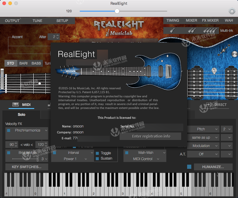 MusicLab RealEight for Mac破解教程