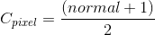 C_{pixel}=\frac{(normal+1)}{2}