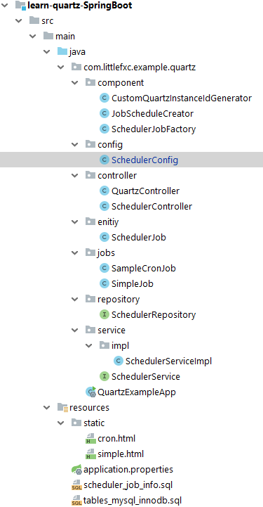spring boot with quartz