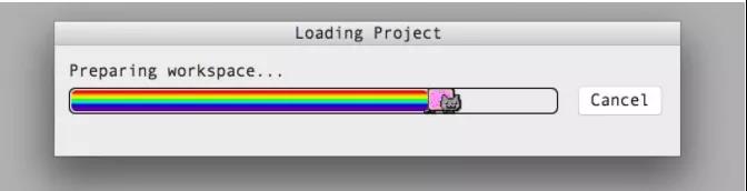 Nyan progress bar