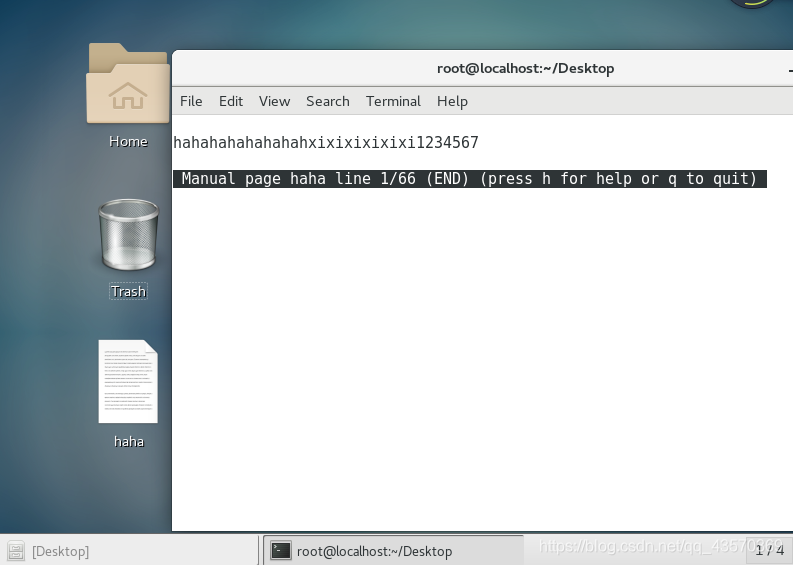 man /root/Desktop/haha