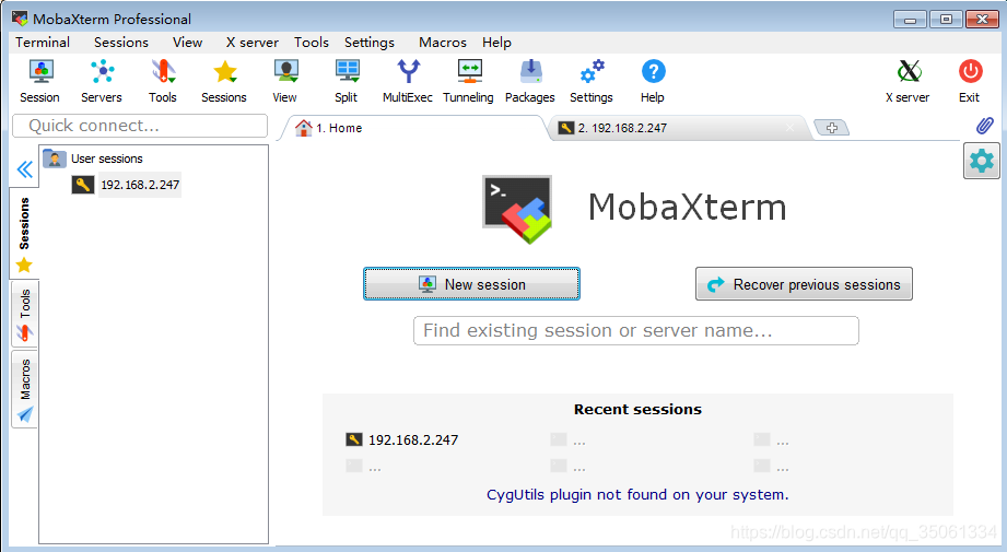 MobaXterm打开图