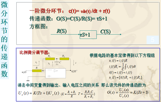 一阶微分环节