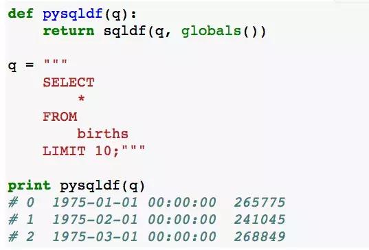 推荐：一个小而强大的Python库-pandasql