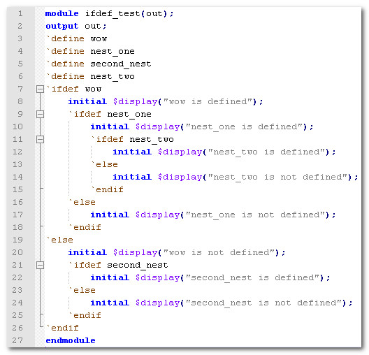 Verilog 条件编译命令 Ifdef Else Endif 的应用 Joris30的博客 Csdn博客 Ifdef