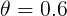 \large \theta = 0.6