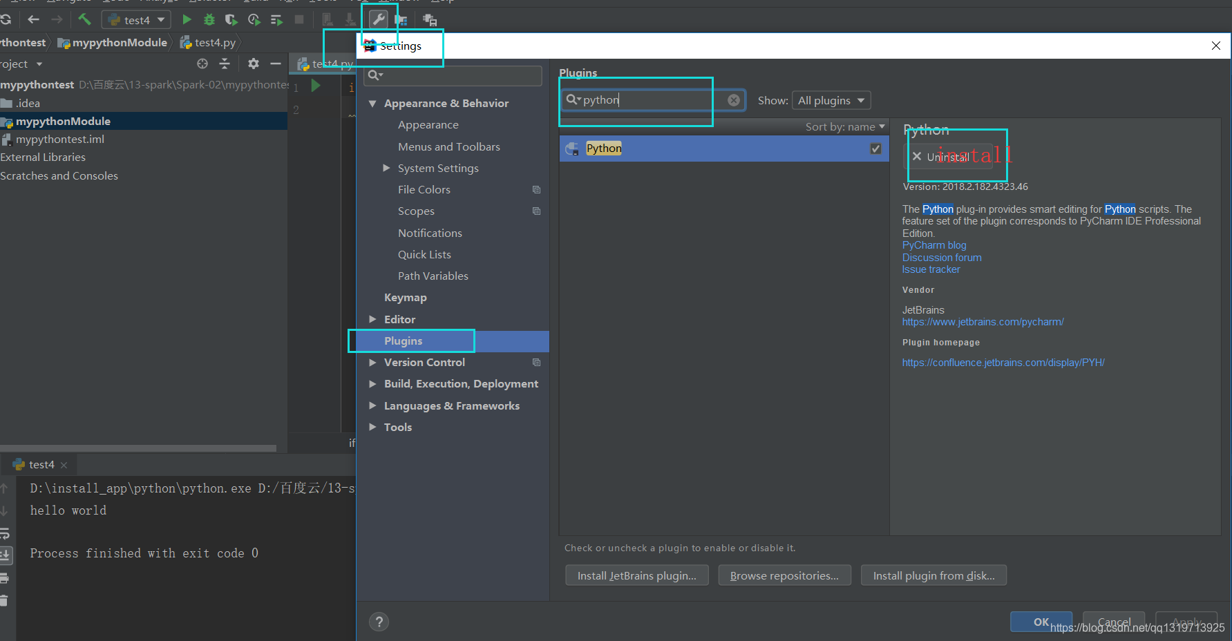 idea 安装python插件,指定python sdk_please select a module with a valid python ...